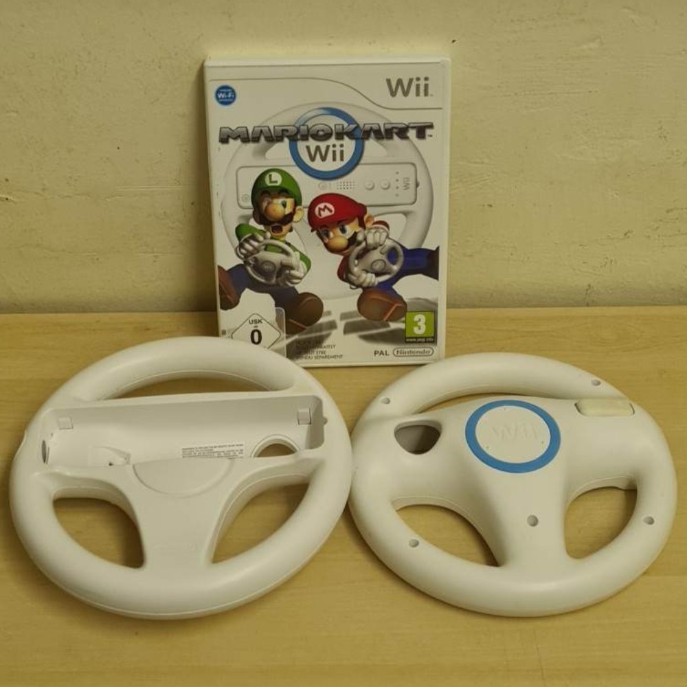 Nintendo Wii Game Nintendo Wii Mario Kart Game Wii With Two Steering